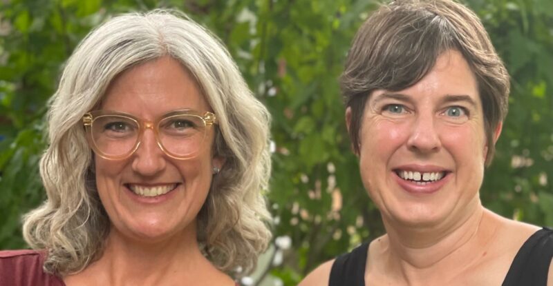 Suzanne Southard (L) and Tiffany King (R) of SouveNEAR vending machines.