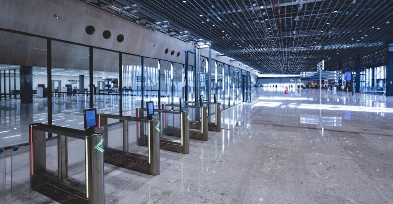 Security checkpoints at Floripa airport (Hercílio Luz International Airport in Florianópolis)