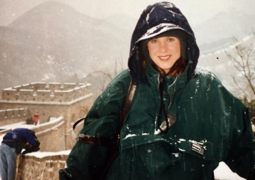 RGN editor and publisher Mary Kirby at the Great Wall of China.