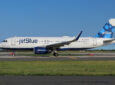 JetBlue A320 on takeoff. A total of 200 aircraft will be fitted with the Collins Aerospace InteliSight AID.