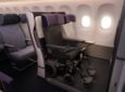 The latest rendering of Air4All, which enables wheelchair users to remain in their mobility device whilst in the aircraft cabin. The chair locks into place, in the same space occupied by a domestic first class seat.