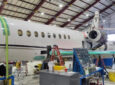 Installation of SmartSky ATG system on a Dassault Falcon 2000. The company sees a big opportunity as Gogo reveals it will start phasing out support of Classic ATG kit in the beginning of 2026.