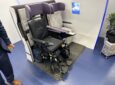 Air4All wheelchair seat prototype on display at AIX 2023 in Hamburg.