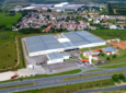 An aerial view of the Eve eVTOL factory in Taubaté