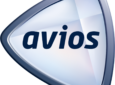 The word Avios is in blue with a triangular shape around it.