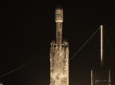JUPITER 3 ultra high-density satellite is successfully launched on a SpaceX Falcon Heavy rocket from historic Kennedy Space Center Launch Pad 39A in Florida