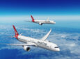 Qantas Boeing 787-10 and 787-9 in-flight.