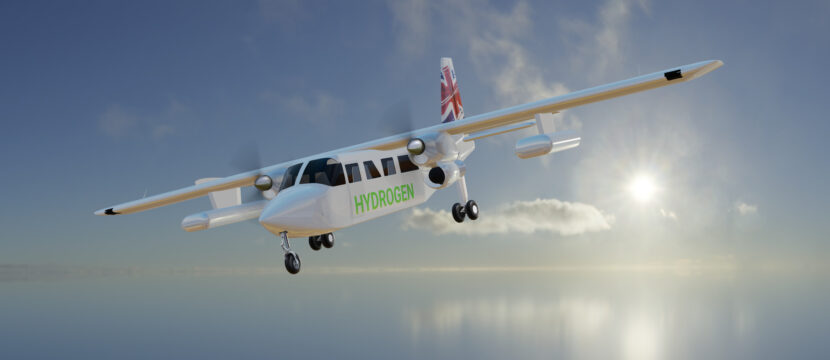 A rendering of the Project Fresson ‘hydrogen Islander’. Image: Cranfield Aerospace Solutions/Britten-Norman