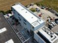 Lufthansa Technik Aero Alzey (LTAA) new hanger facility from an aerial shot.