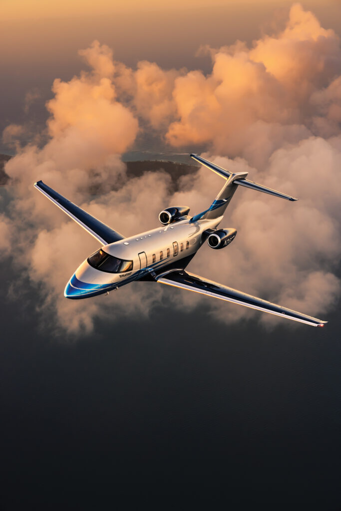 Pilatus PC-24 in flight.