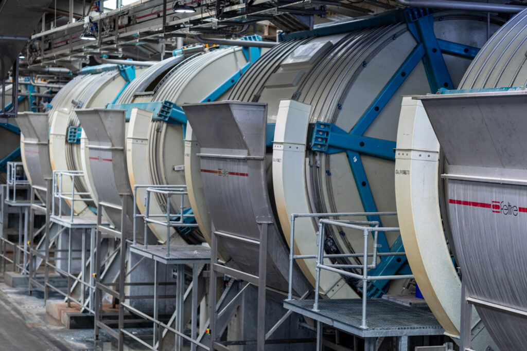 New technology tanning drums in the SLG facility.