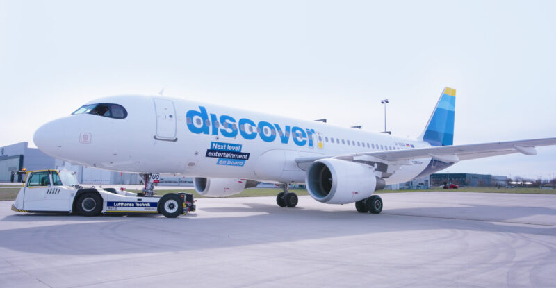 Discover aircraft on the apron
