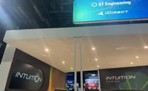 Intuition ST Engineering iDirect booth at Satellite 2024