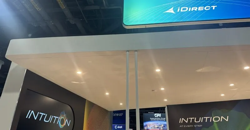 Intuition ST Engineering iDirect booth at Satellite 2024