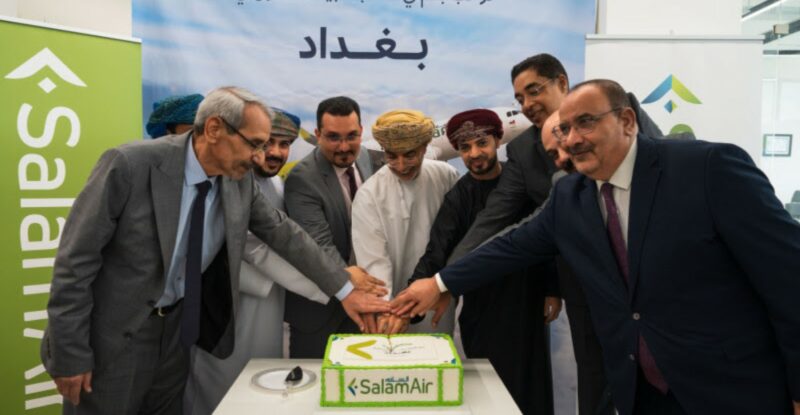 A group of executives from SalamAir pose for a photo