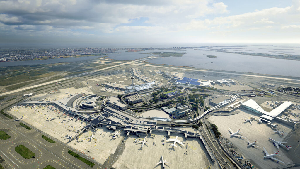 JFK Redevelopment aerial daytime photo