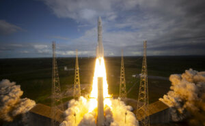 Ariane 6 taking off. Image: ESA - S. Corvaja