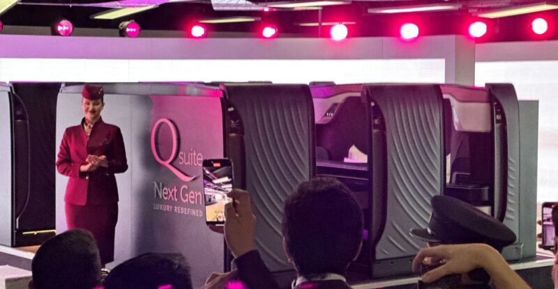 Qatar Qusite display on the show floor at Farnborough 2024