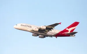 Qantas A380 Taking Off