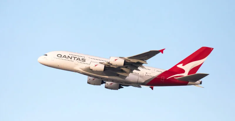 Qantas A380 Taking Off