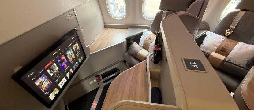 Business class on the Iberia A321XLR (Virgin Atlantic moves to off-the-shelf with its new A330neo seats (Factorydesign)