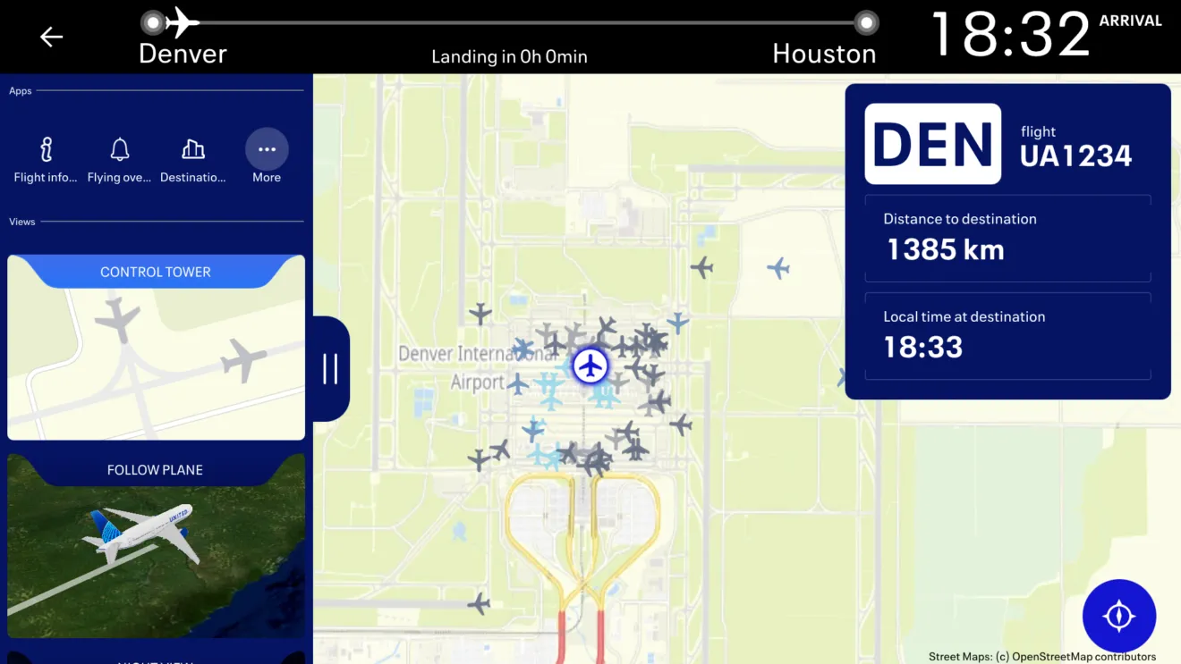 United launches Control Tower view in FlightPath3D map - Runway ...