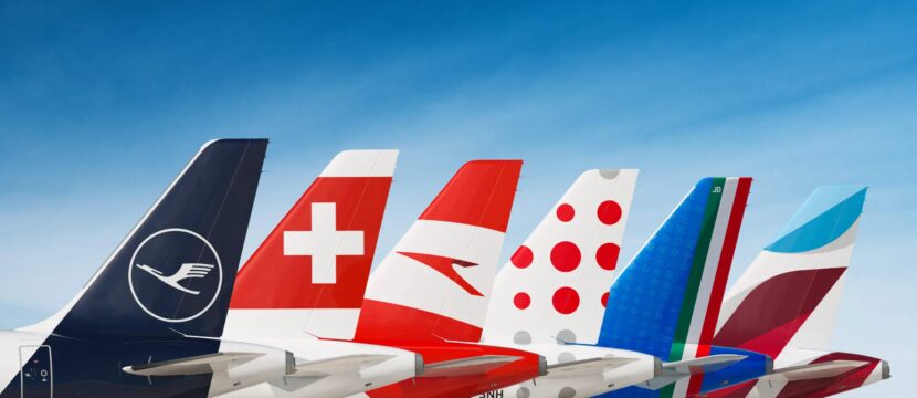 Tails of all the Lufthansa Group airlines