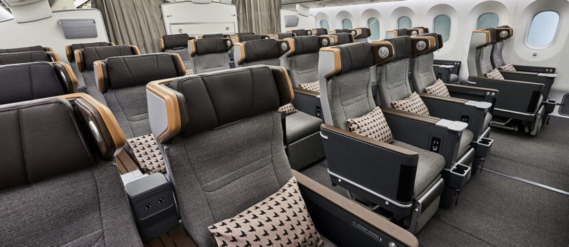 EVA Air Premium Economy Class Seats in the Boeing 787-9