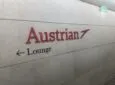 Austrian Airlines lounge entrance.