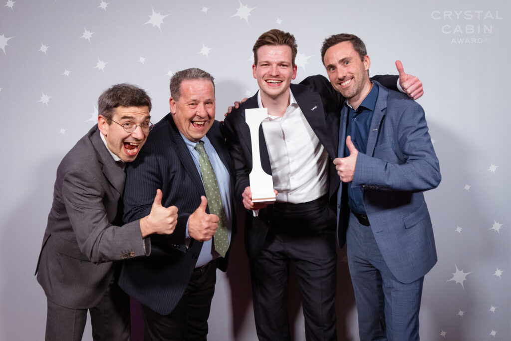 Accessibility category winners posing for a celebratory photo
