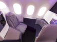 Overhead view of Air New Zealand Business Premier Luxe seat