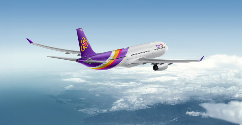 Thai Airways Airbus A330-300 inflight