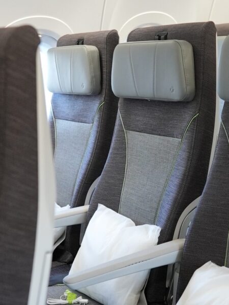 Aer Lingus A321XLR with the grey RECARO R3 economy class seat