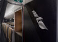 The entry to the Boeing 787-9 features a panel illuminated by American’s Flight Symbol, affirming our Flagship experience.