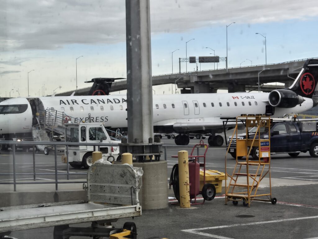 Air Canada CRJ900 parked and ready to board. 