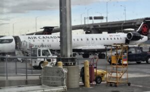 Air Canada CRJ900 parked and ready to board