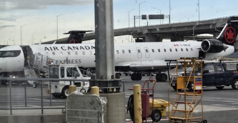 Air Canada CRJ900 parked and ready to board