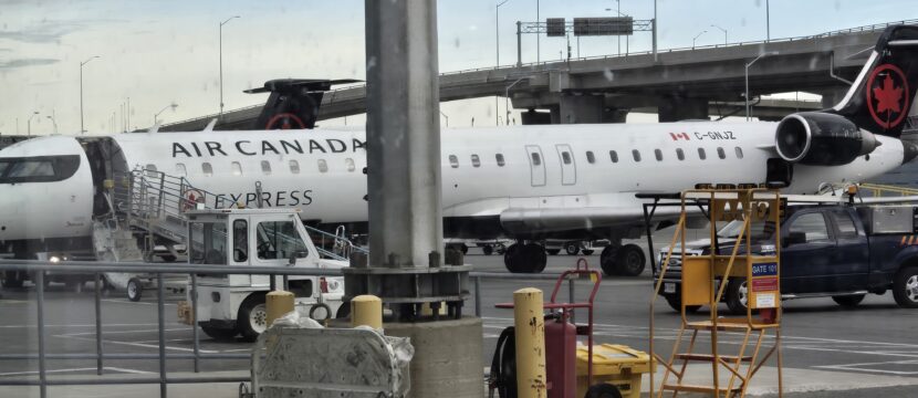 Air Canada CRJ900 parked and ready to board