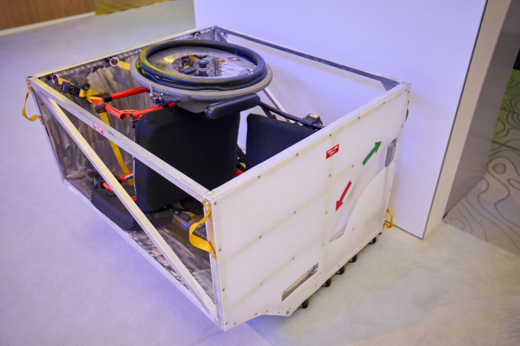 Boeing wheelchair stowage at AIX 2025
