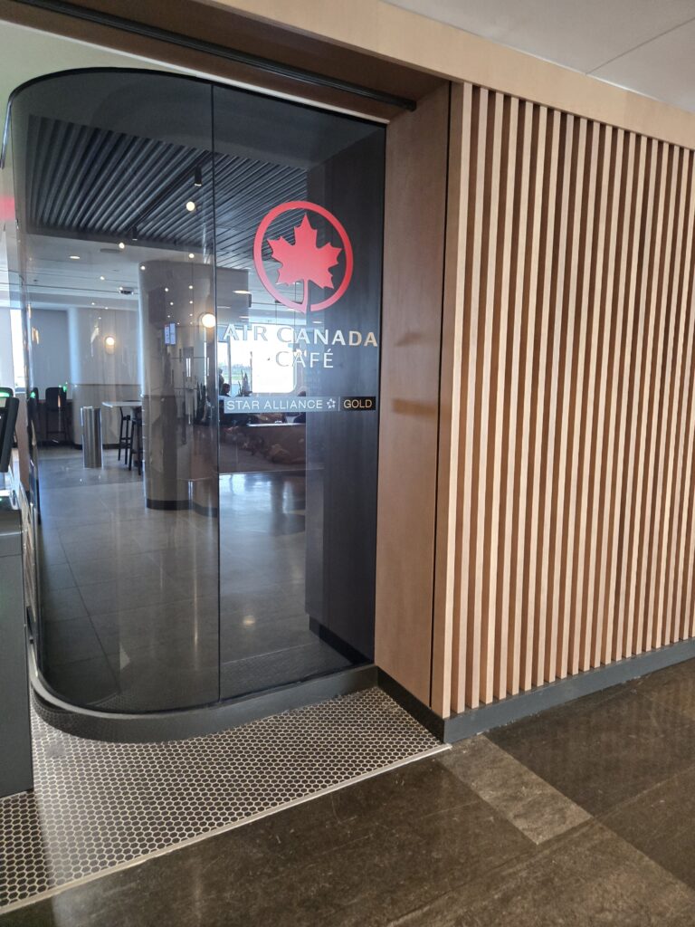 Air Canada Café entryway in Montreal