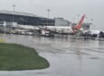 Air India jet at the gate