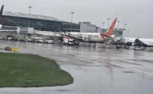 Air India jet at the gate