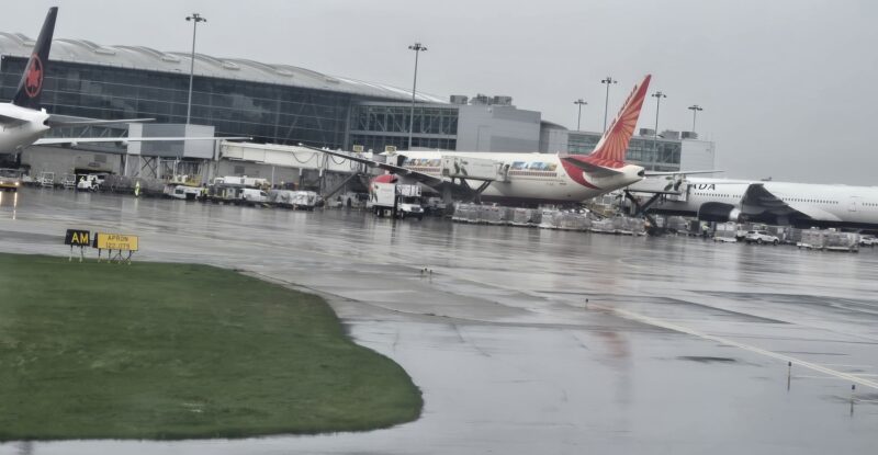 Air India jet at the gate