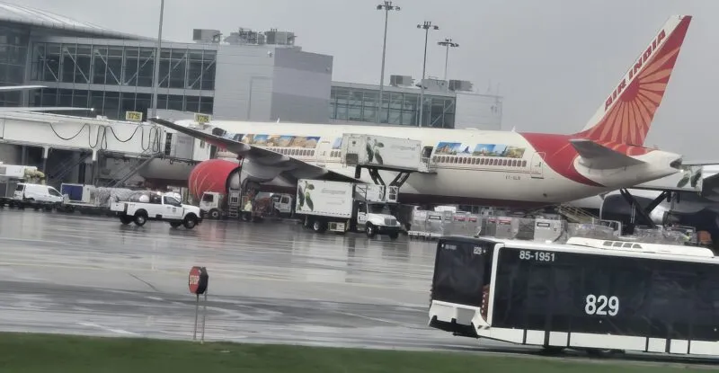 Air India aircraft at the gate