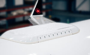 Intelsat ESA atop AIr Canada CRJ900