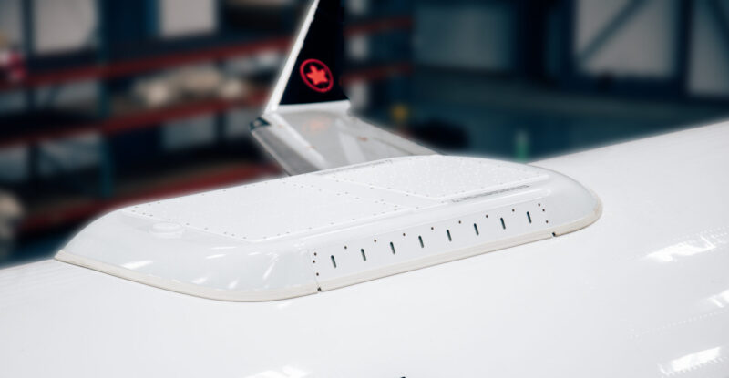 Intelsat ESA atop AIr Canada CRJ900