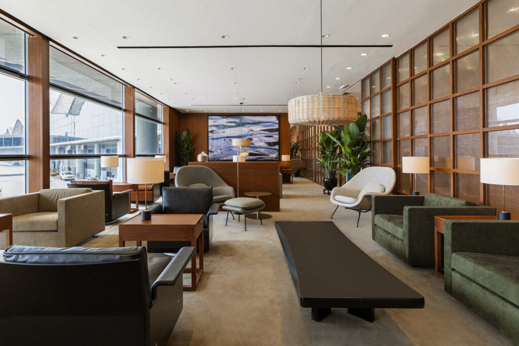 Various seating options are offered in the lounge