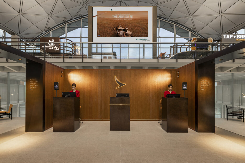 Check-in area in The Bridge