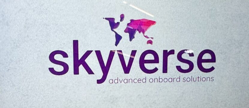 SkyVerse brand on a tablet.