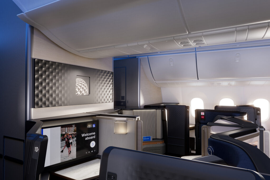 United Polaris Studio suites up front feature a different palette and materials than regular Polaris.